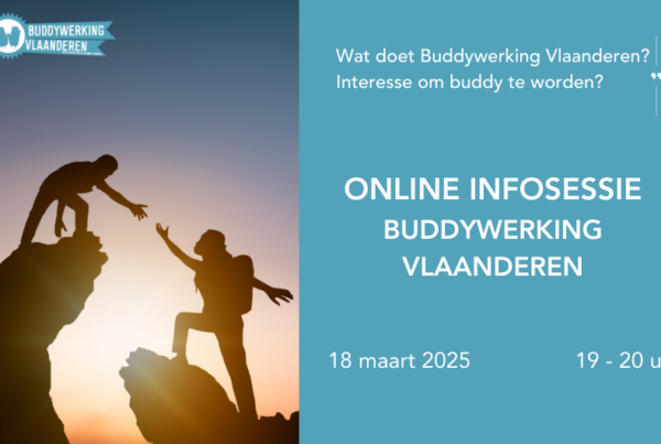 Info over de online Infosessie van Buddywerking Vlaanderen